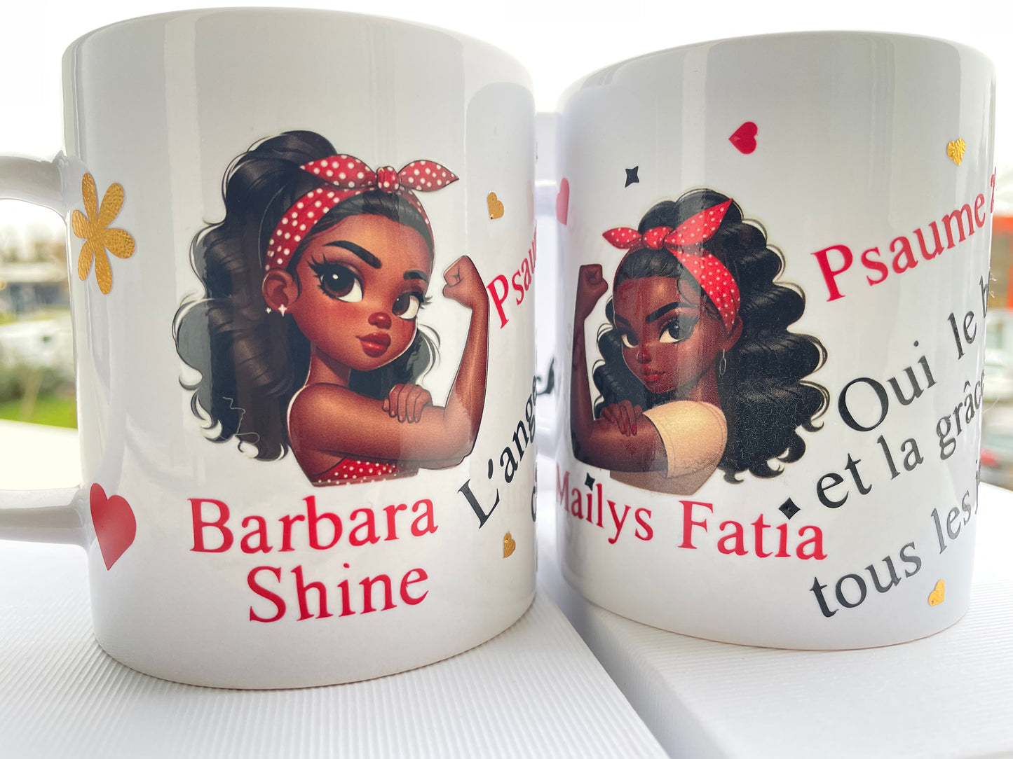 « LOVE » la tasse personnalisée qui célèbre l’amour, la force et la singularité.