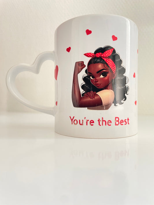 « LOVE » la tasse personnalisée qui célèbre l’amour, la force et la singularité.